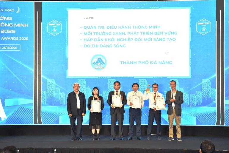 Đà Nẵng nhận giải thưởng Thành phố Thông minh và Đô thị đáng sống