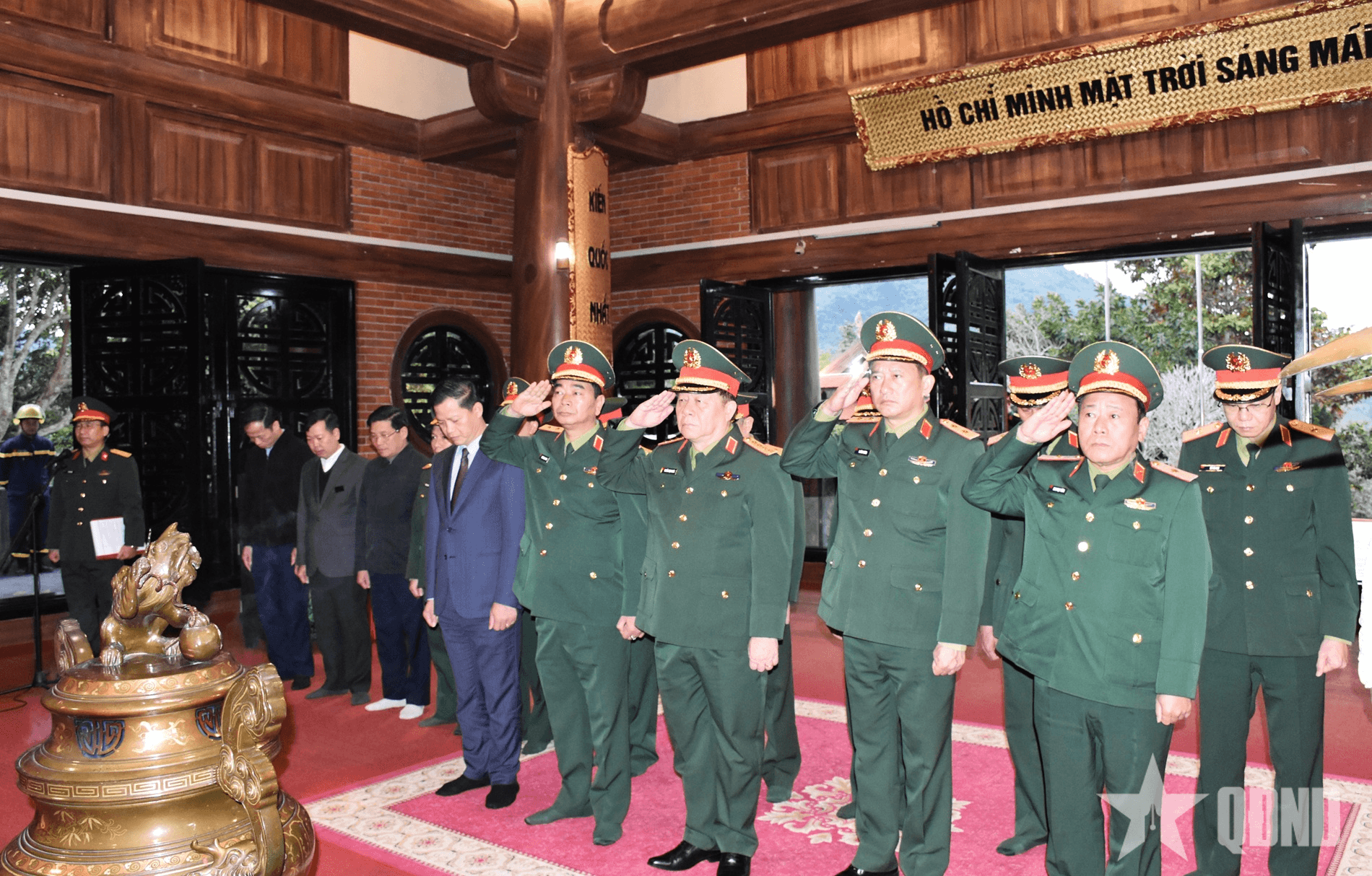 Đại tướng Nguyễn Trọng Nghĩa chủ trì các hoạt động về nguồn tại Thái Nguyên