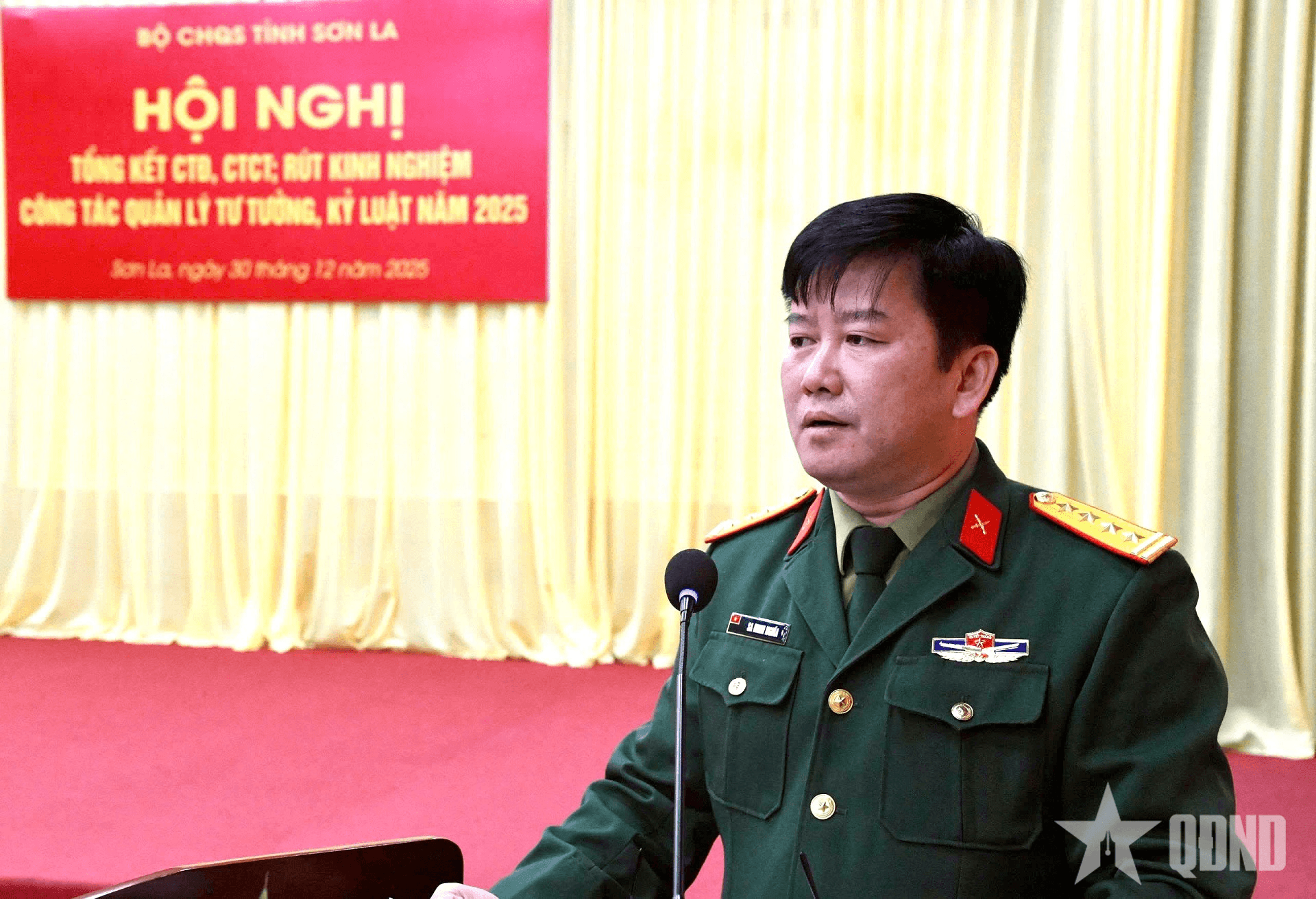Bộ CHQS tỉnh Sơn La tổng kết công tác Đảng, công tác chính trị năm 2025