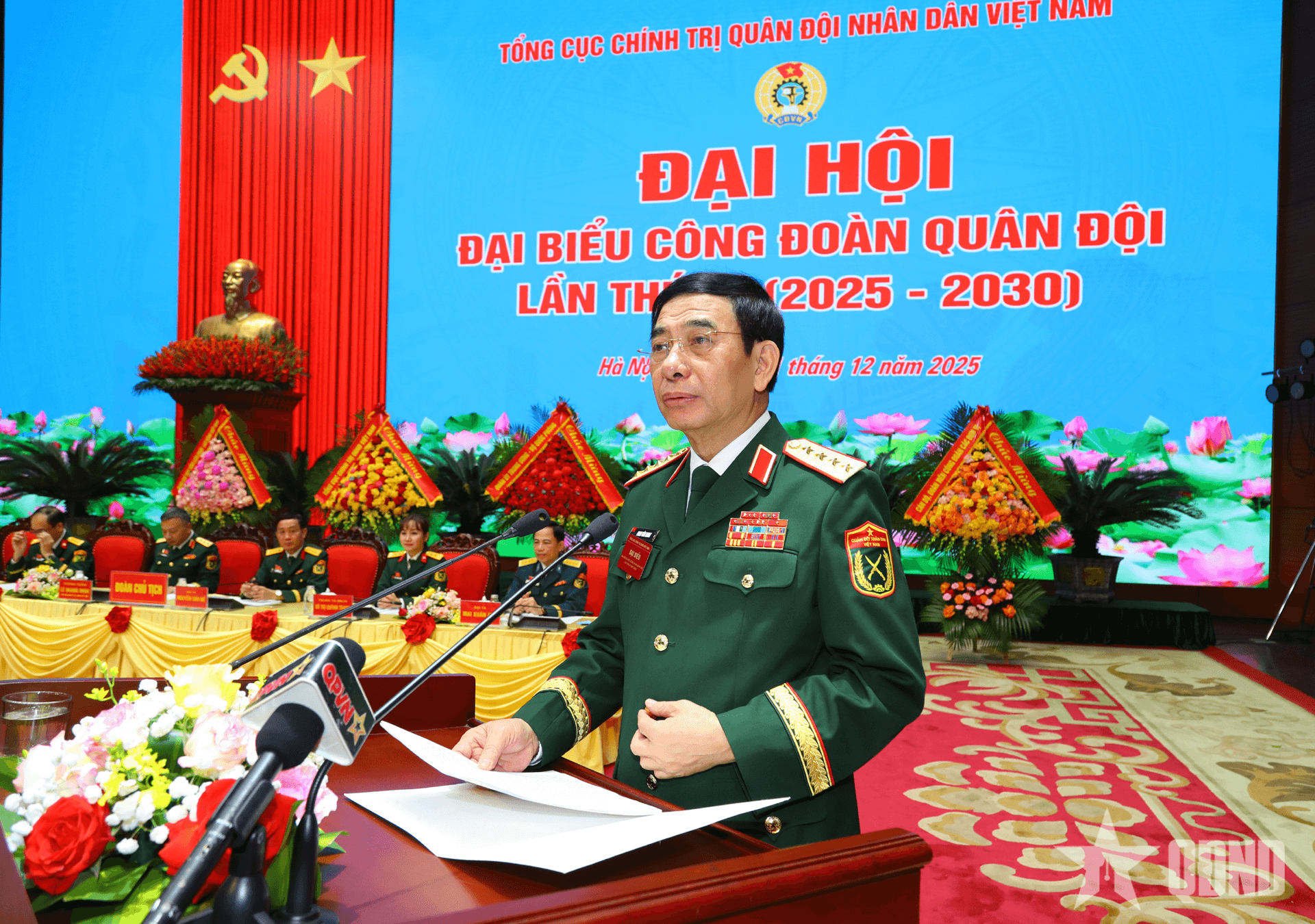 Đại tướng Phan Văn Giang: Công đoàn Quân đội “bản lĩnh vững, đạo đức sáng, chuyên môn sâu, tay nghề thạo”