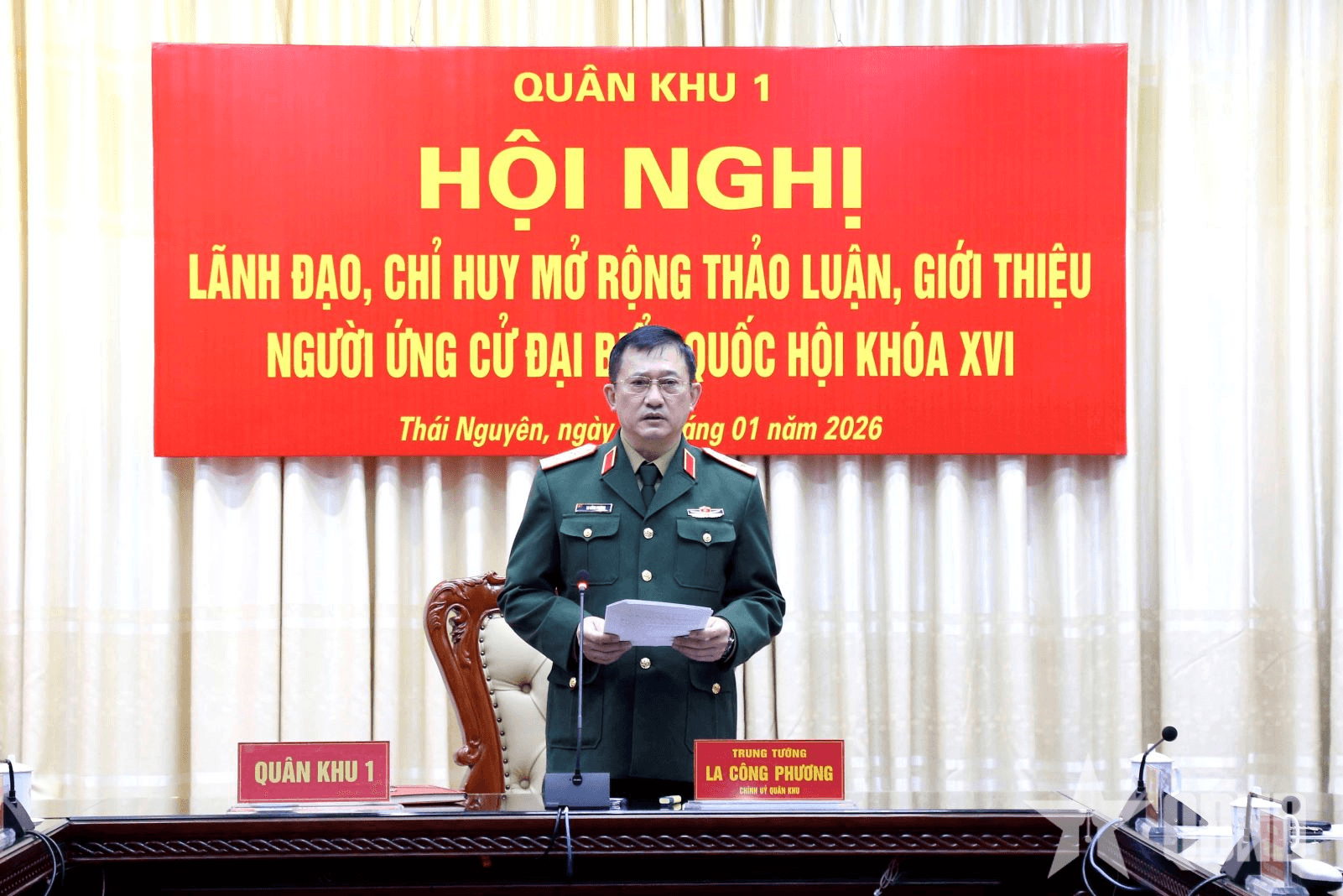 Quân khu 1: Giới thiệu Thiếu tướng Nguyễn Văn Lịch tham gia ứng cử đại biểu Quốc hội khóa XVI