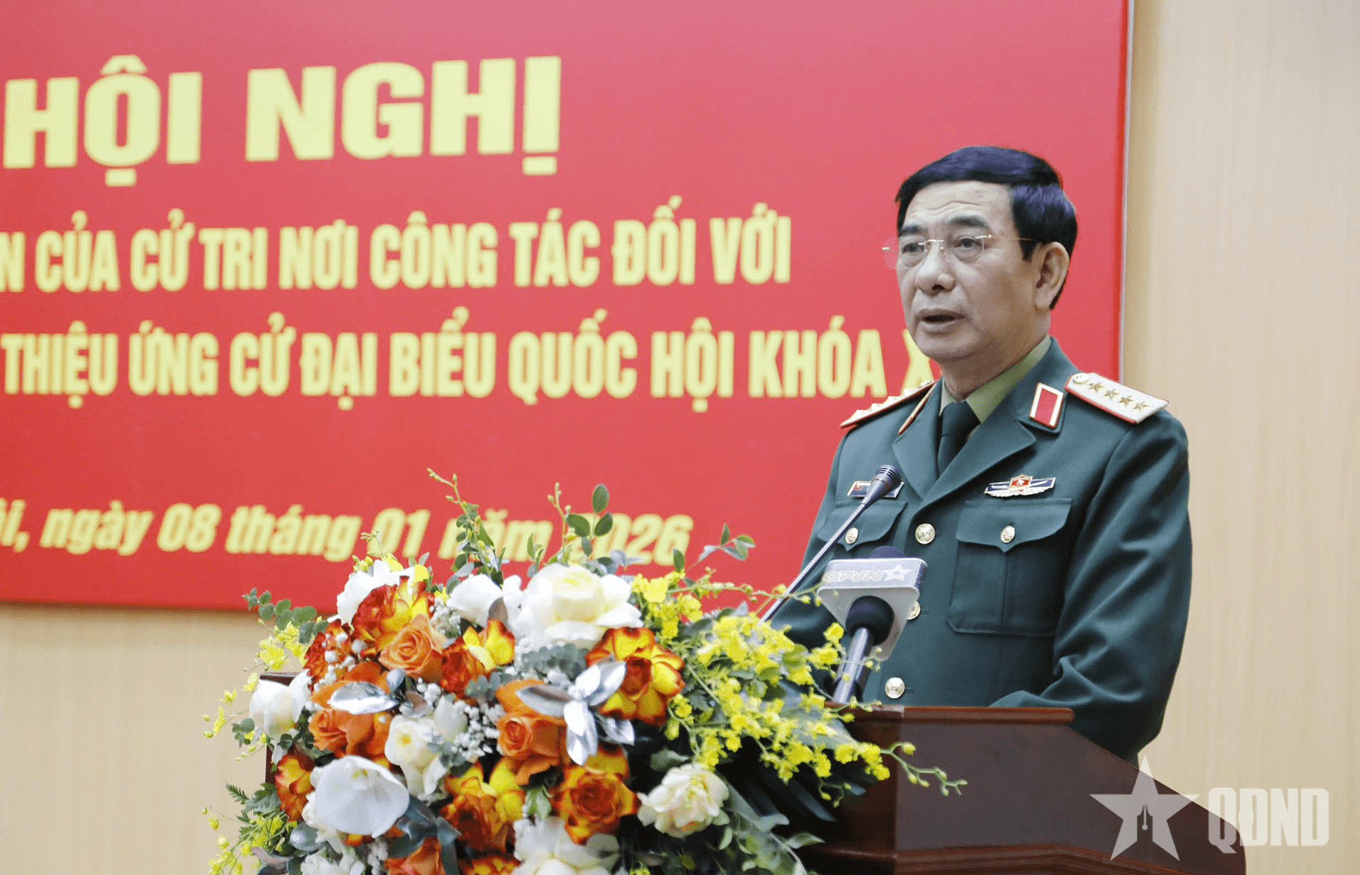 100% cử tri nơi công tác tín nhiệm Đại tướng Phan Văn Giang ứng cử đại biểu Quốc hội khóa XVI