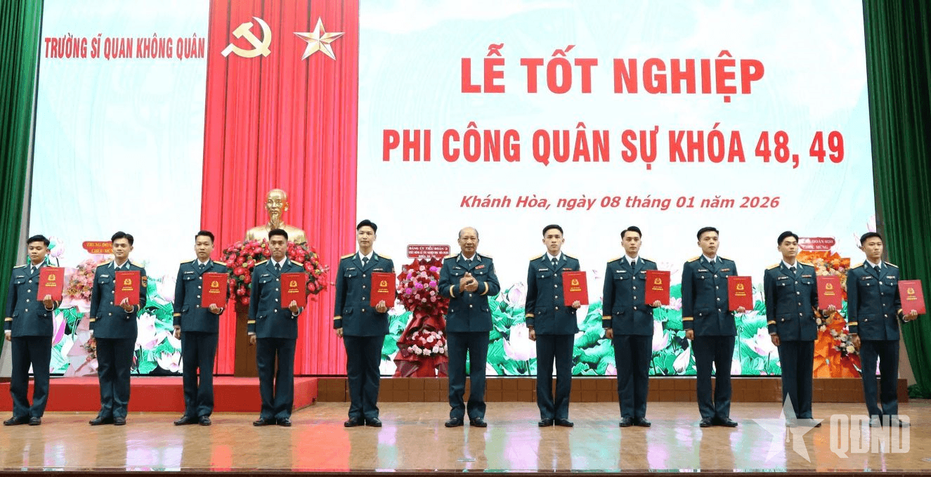 Chất lượng đào tạo phi công quân sự tiếp tục được khẳng định tại Trường Sĩ quan Không quân