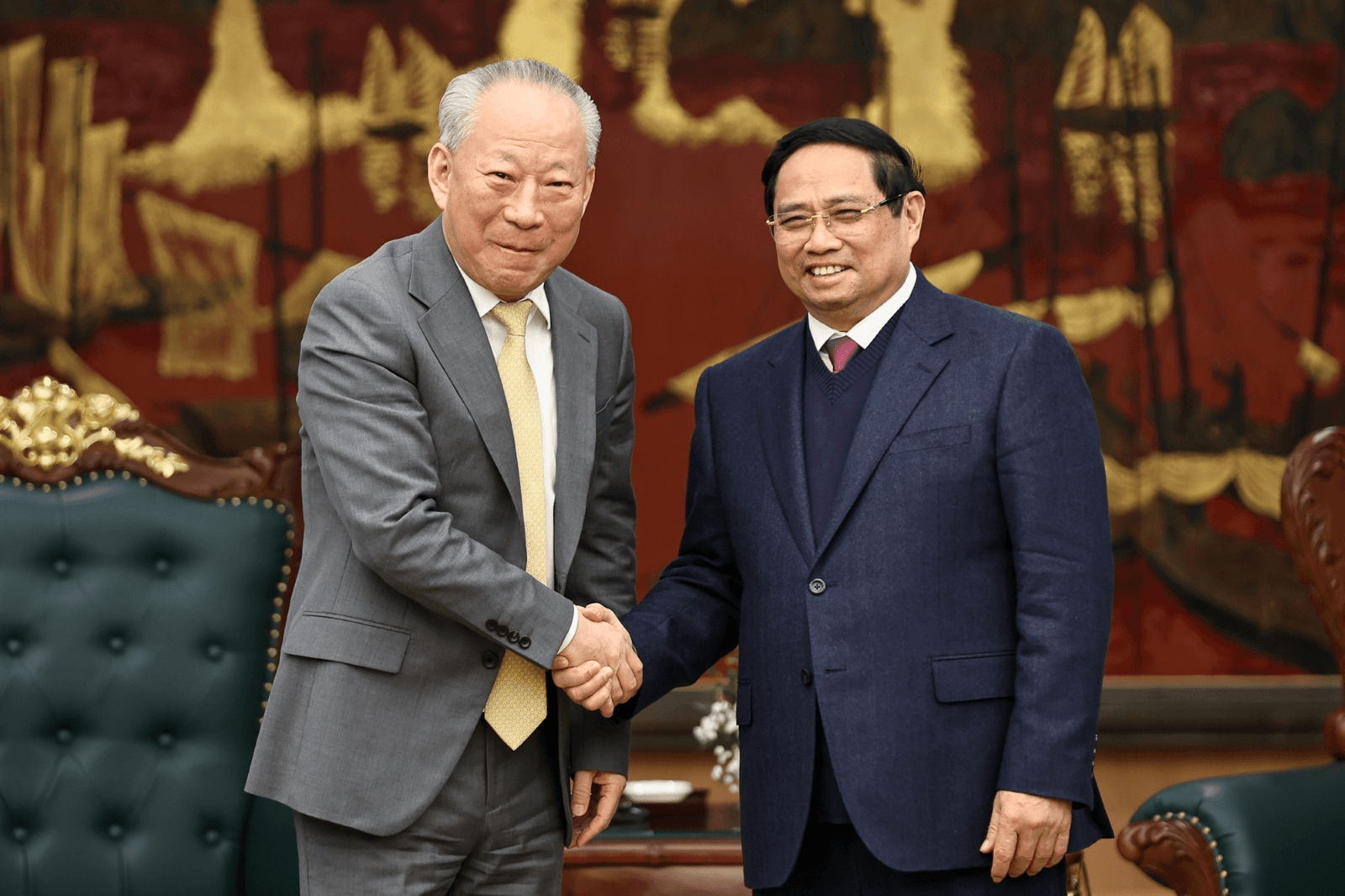 Thủ tướng Phạm Minh Chính tiếp lãnh đạo Tập đoàn xây dựng hạ tầng hàng đầu Trung Quốc