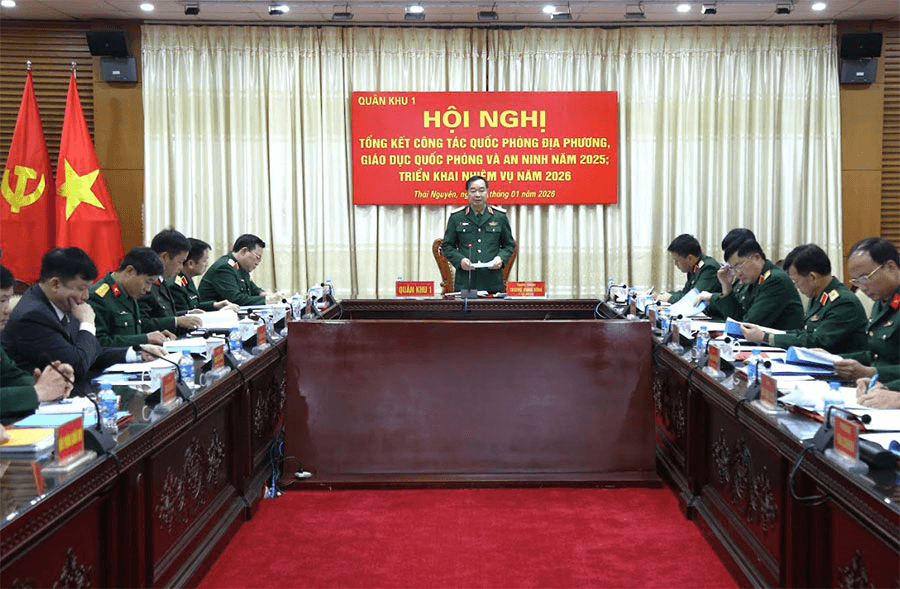 Quân khu 1 tổng kết công tác quốc phòng địa phương, giáo dục quốc phòng và an ninh năm 2025