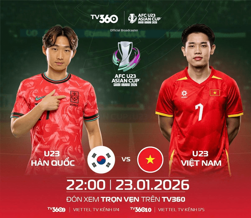 Link xem trực tiếp U23 Việt Nam và U23 Hàn Quốc