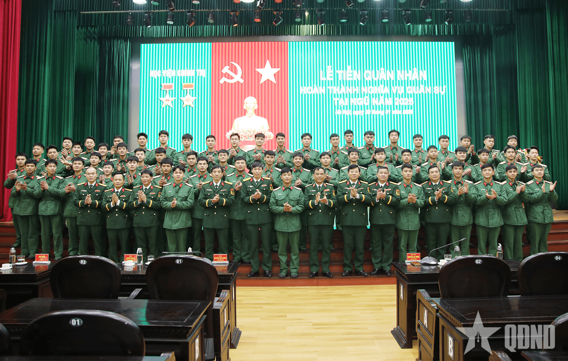 Học viện Chính trị: Tiễn quân nhân hoàn thành nghĩa vụ quân sự tại ngũ năm 2026