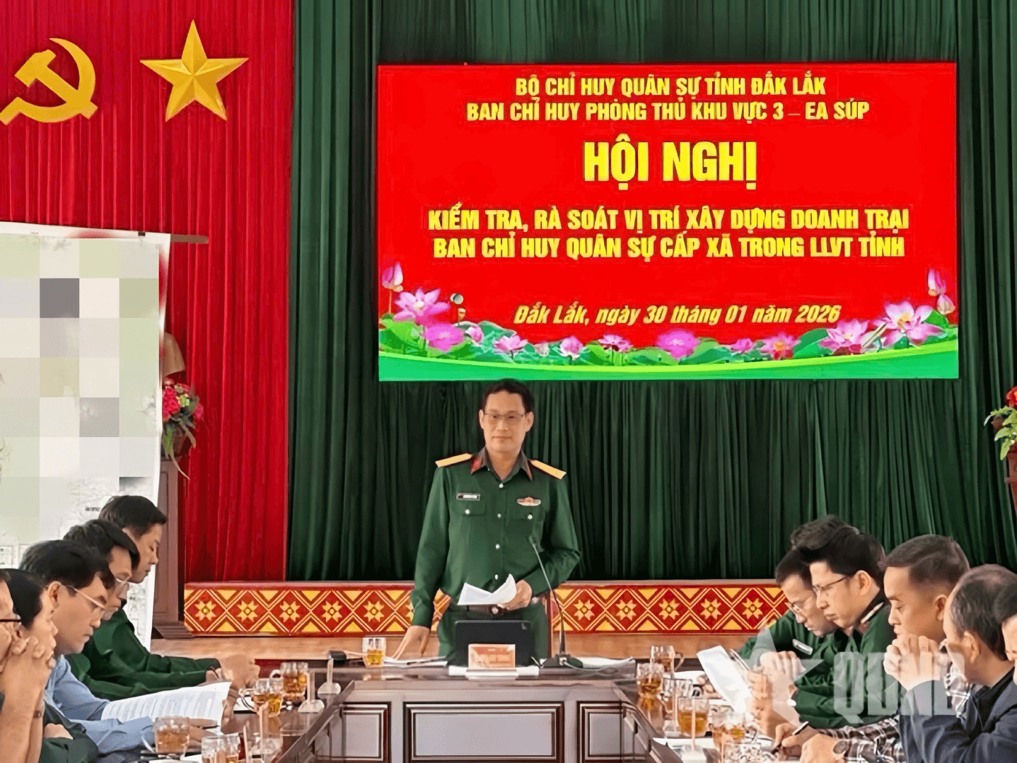 Bộ CHQS tỉnh Đắk Lắk xác định vị trí xây dựng doanh trại Ban CHQS cấp xã