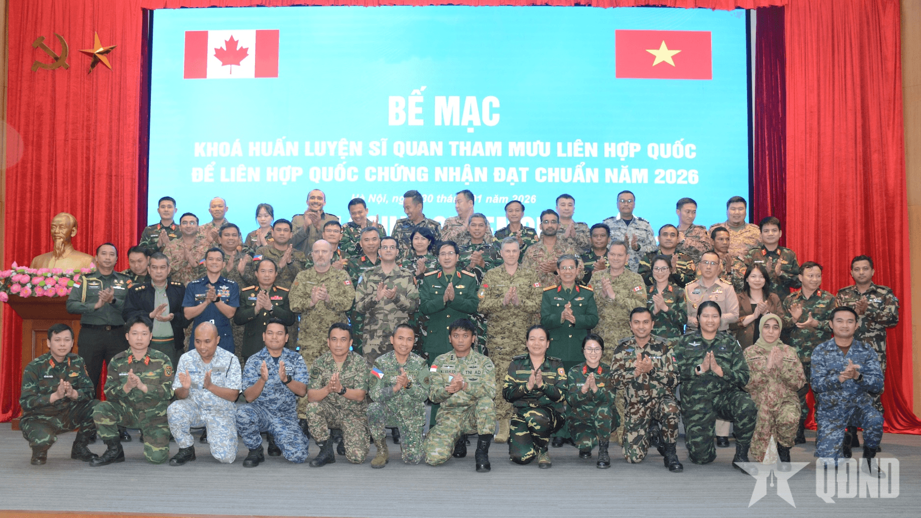 Việt Nam tổ chức thành công khóa huấn luyện đạt chuẩn Liên hợp quốc về gìn giữ hòa bình