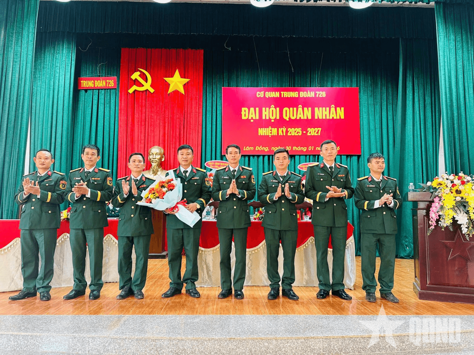 Cơ quan Trung đoàn 726 tổ chức thành công Đại hội quân nhân nhiệm kỳ 2025-2027