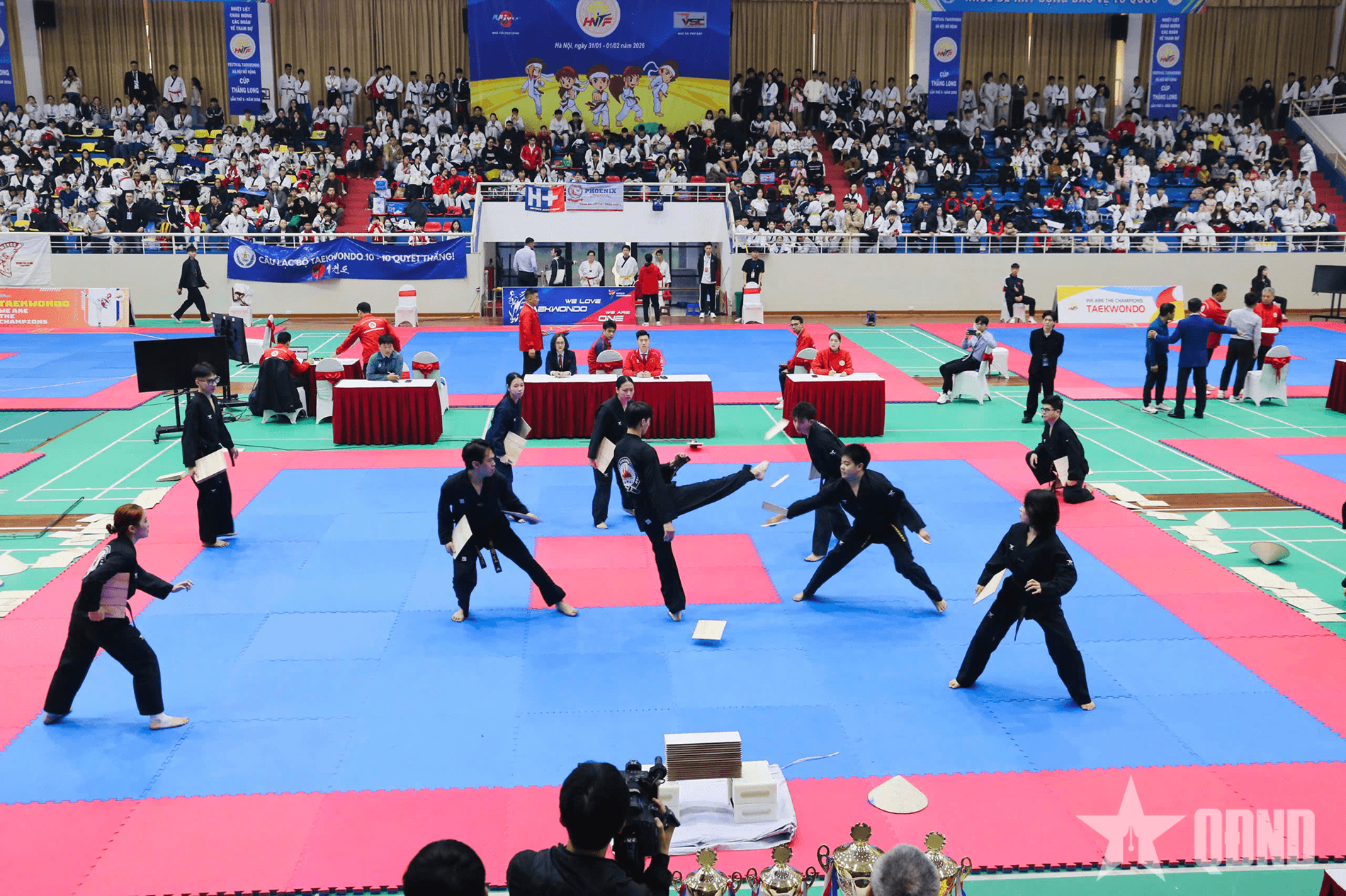 Gần 2.000 vận động viên tham dự Festival taekwondo Hà Nội mở rộng 2026