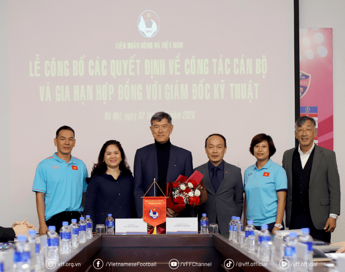 Ông Koshida Takeshi tiếp tục giữ cương vị Giám đốc kỹ thuật VFF