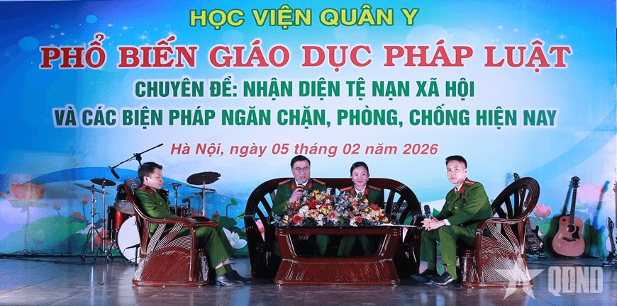Học viện Quân y đổi mới tuyên truyền pháp luật về chủ đề nhận diện và phòng, chống tệ nạn xã hội