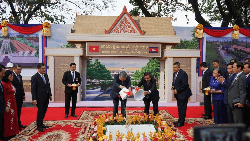 Tổng Bí thư Tô Lâm dự lễ khởi công Trường Hữu nghị Campuchia - Việt Nam