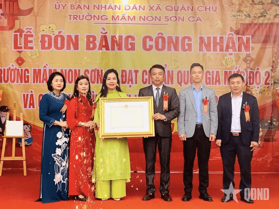 Trường Mầm non Sơn Ca: Tự hào đạt chuẩn quốc gia mức độ 2