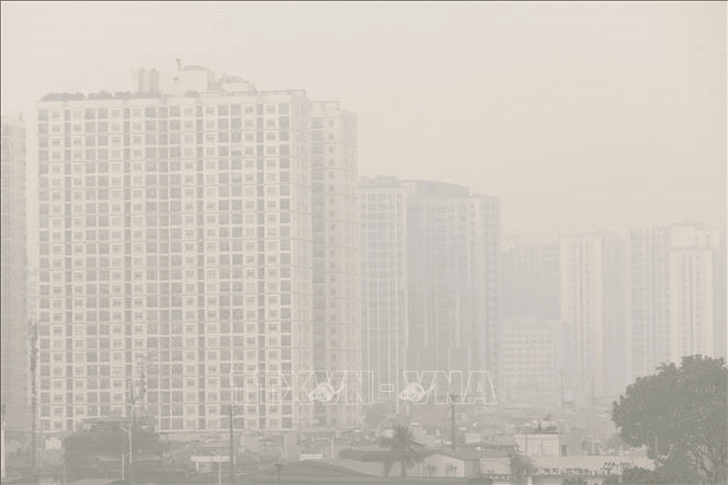 Chỉ số ô nhiễm không khí ở Hà Nội ở mức xấu