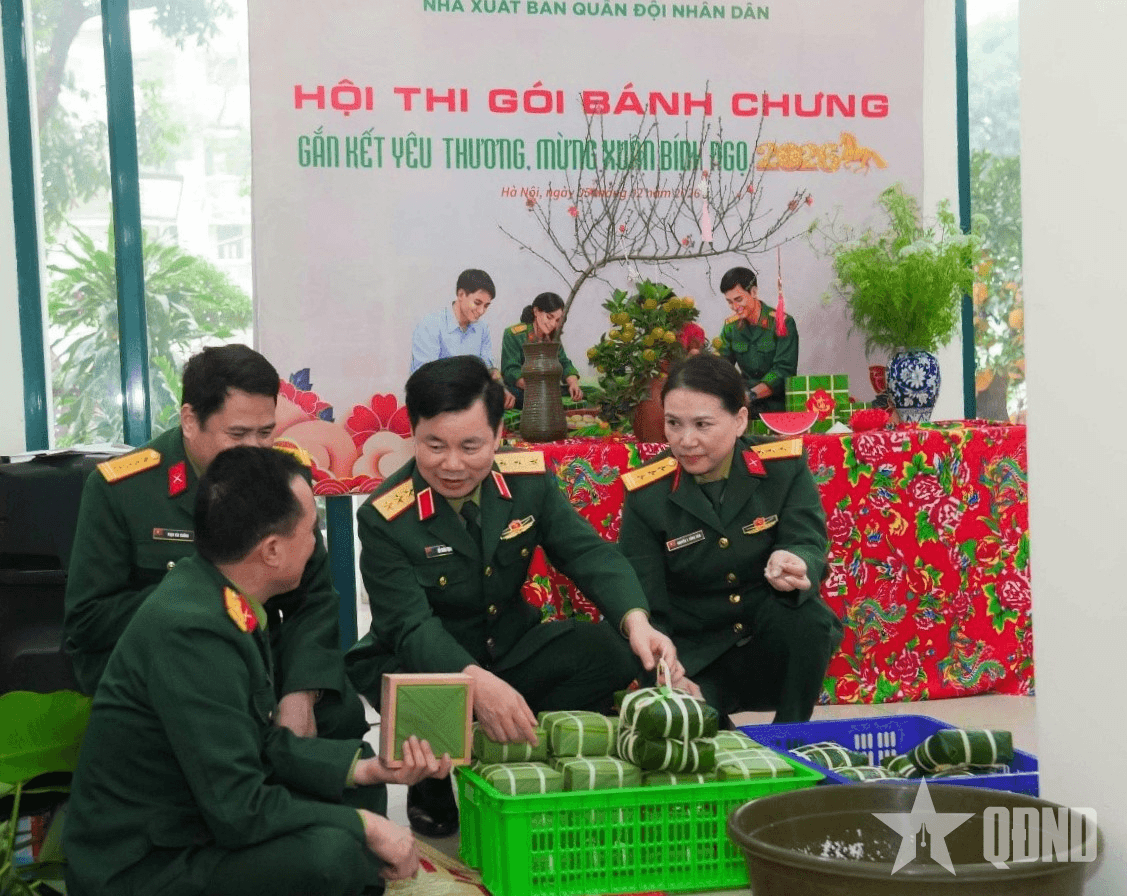 Sắc xuân ở Nhà xuất bản Quân đội nhân dân