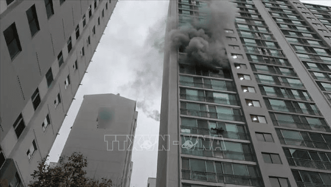 Hàn Quốc: Cháy chung cư ở Busan, 2 người thiệt mạng