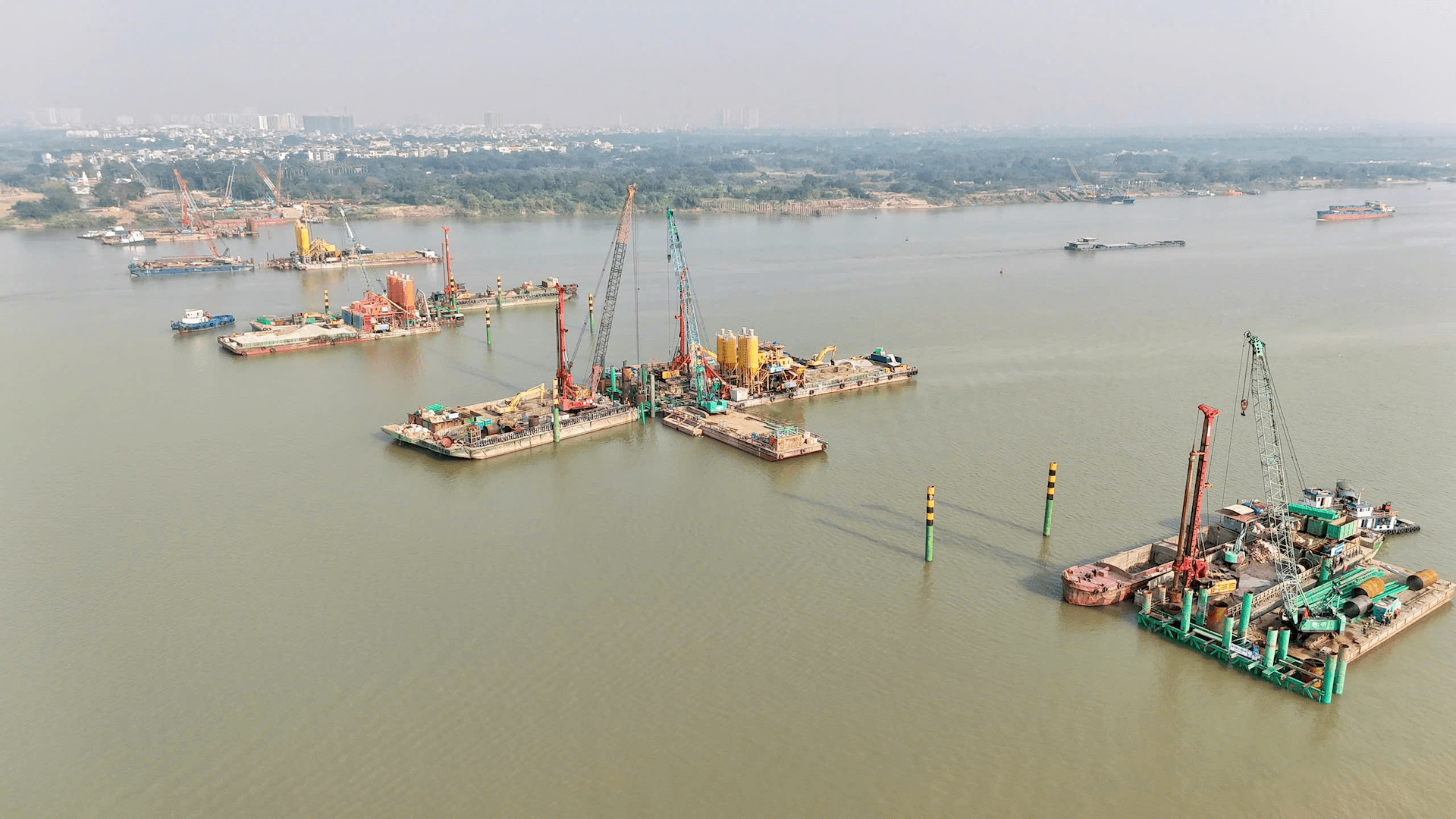 Cầu Trần Hưng Đạo thi công xuyên Tết, quyết tâm về đích giữa năm 2027
