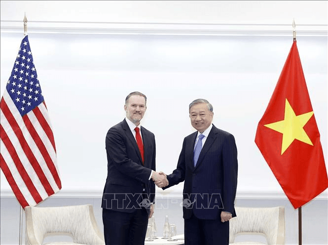 Tổng Bí thư Tô Lâm tiếp Trưởng đại diện Thương mại Hoa Kỳ Jamieson Greer