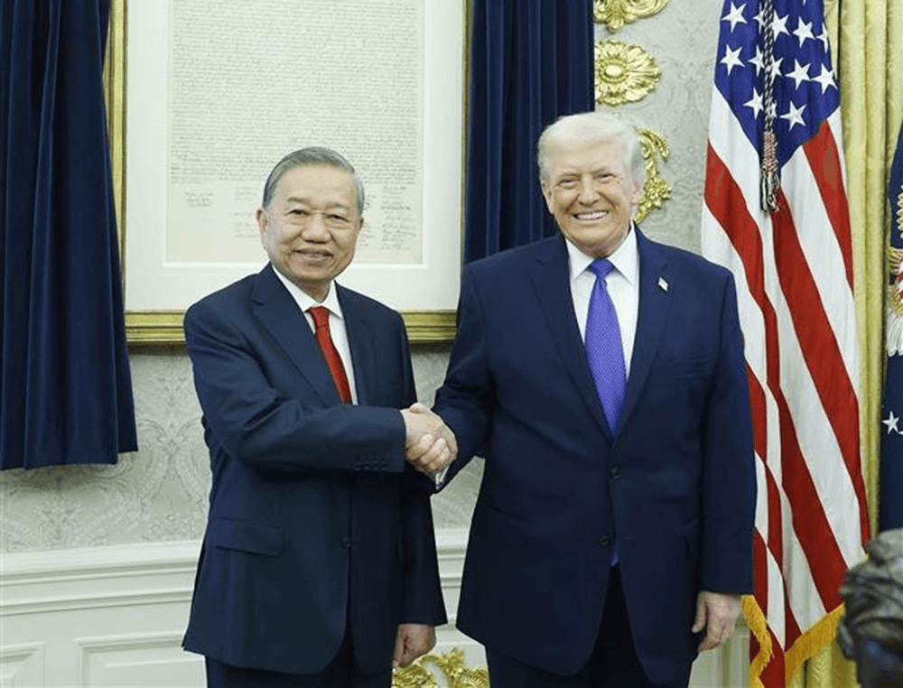 Tổng Bí thư Tô Lâm gặp Tổng thống Hoa Kỳ Donald Trump