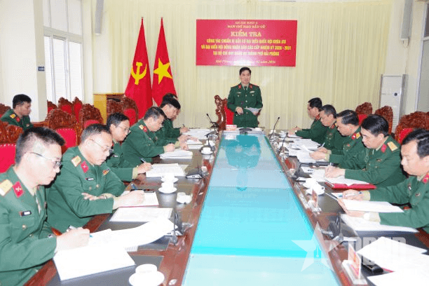 Quân khu 3 kiểm tra, nắm tình hình công tác chuẩn bị bầu cử tại Bộ CHQS thành phố Hải Phòng