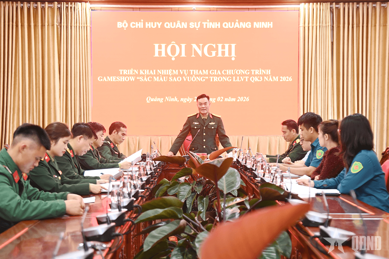 Bộ CHQS tỉnh Quảng Ninh triển khai nhiệm vụ tham gia Gameshow “Sắc màu Sao vuông” năm 2026