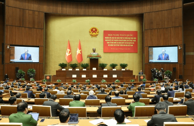 Phát biểu của Tổng Bí thư Tô Lâm tại Hội nghị toàn quốc nghiên cứu, học tập, quán triệt, triển khai thực hiện Nghị quyết số 79 và Nghị quyết số 80 của Bộ Chính trị