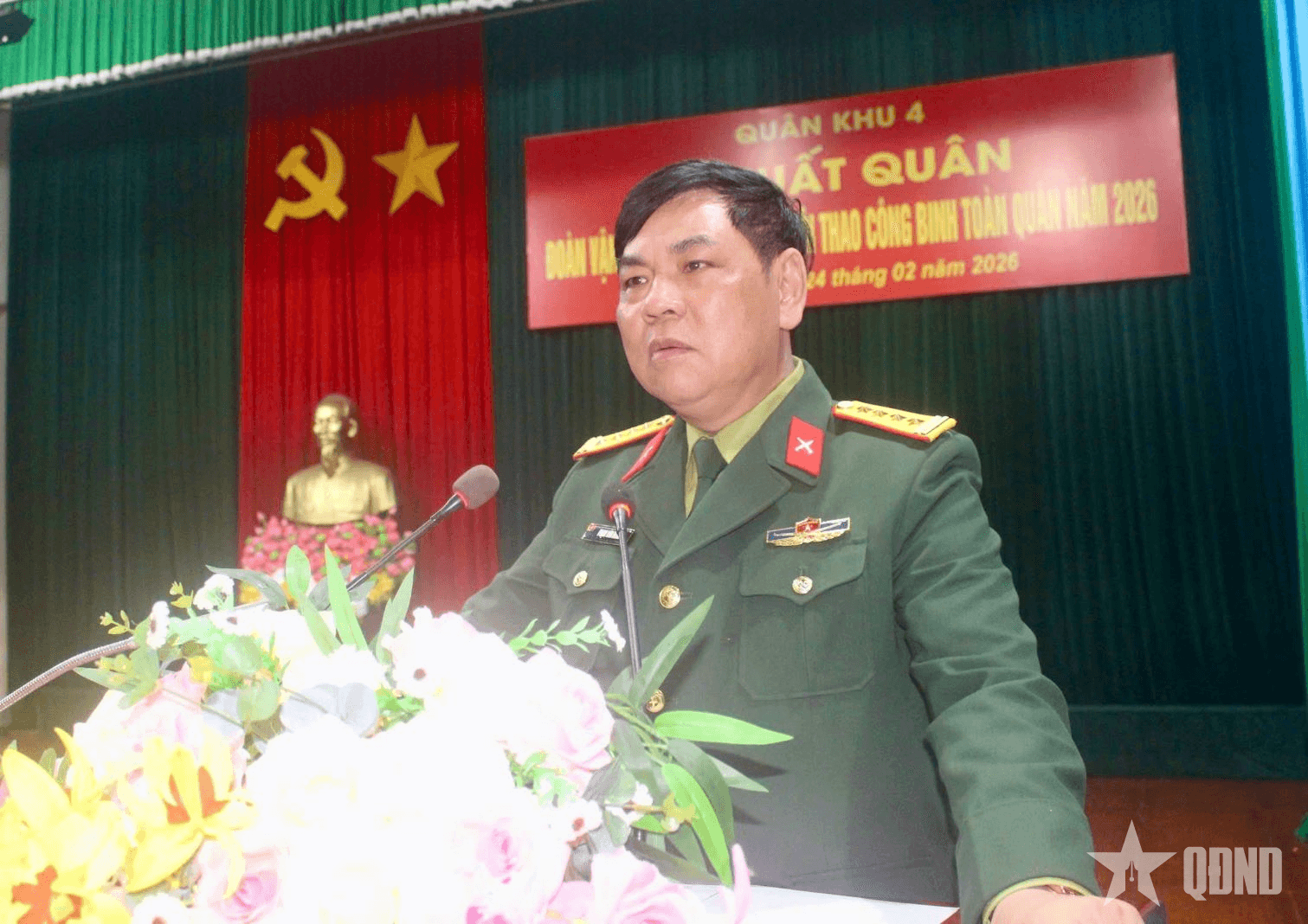 Đội tuyển Công binh Quân khu 4 xuất quân tham dự Hội thao Công binh toàn quân năm 2026