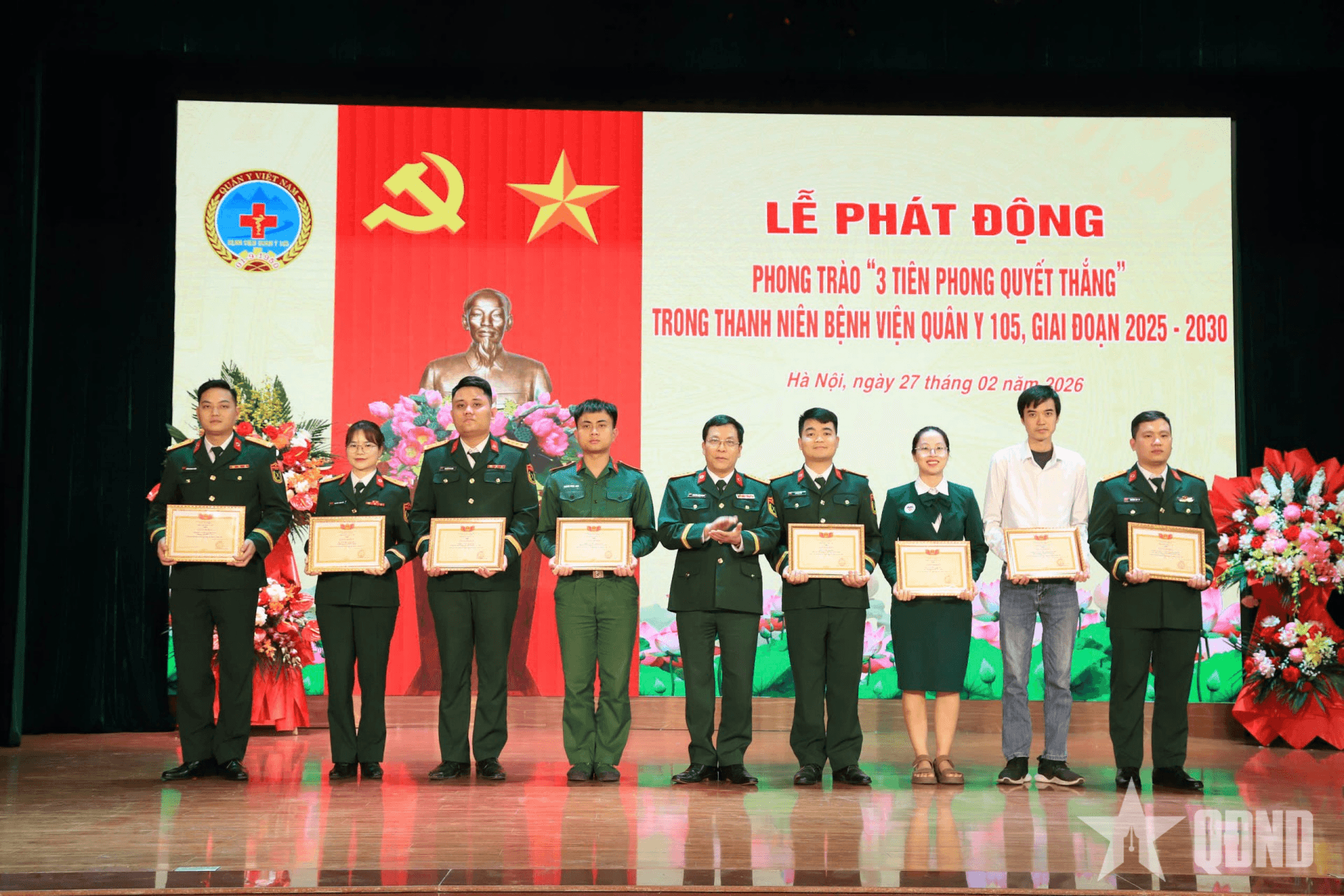 Đoàn cơ sở Bệnh viện Quân y 105 phát động Phong trào “3 tiên phong quyết thắng”