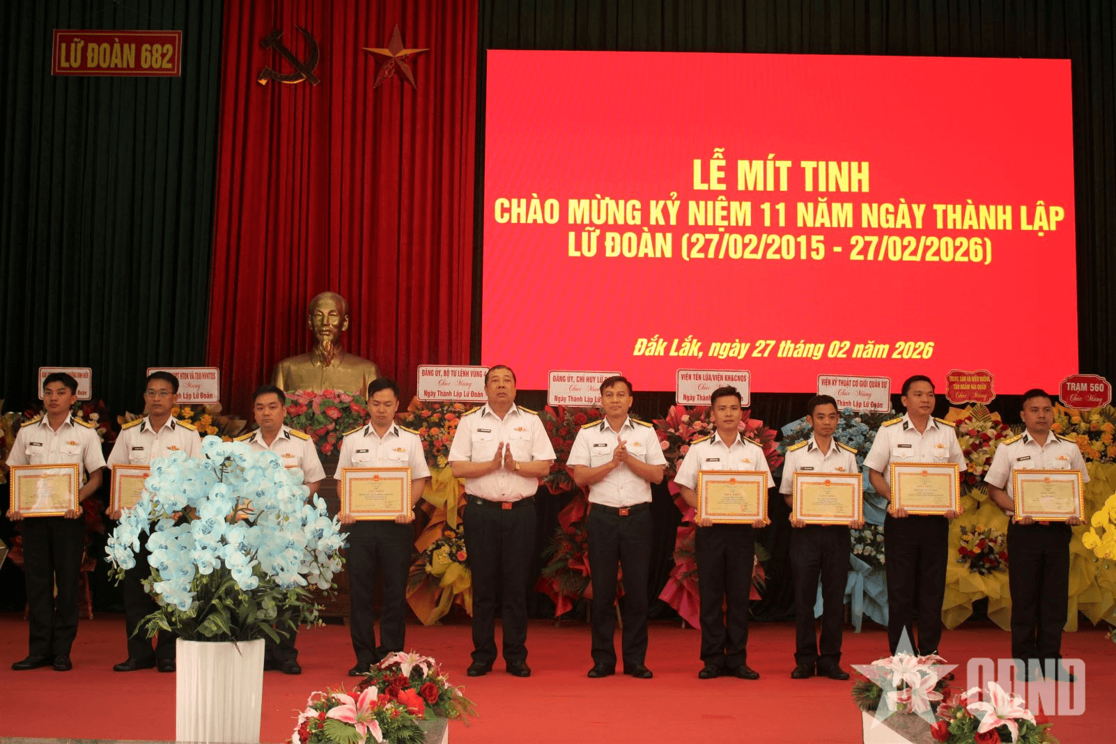 Lữ đoàn 682, Vùng 4 Hải quân kỷ niệm 11 năm Ngày thành lập
