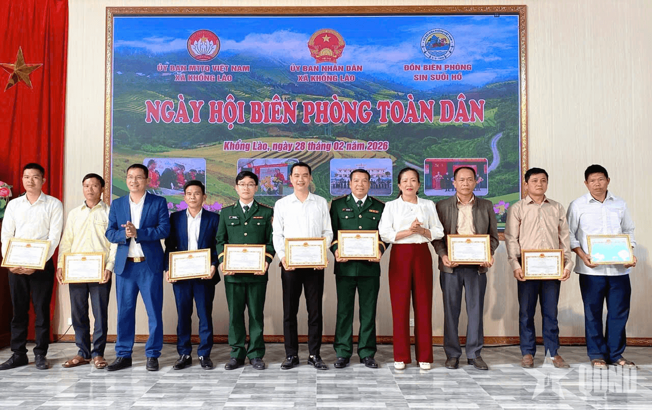 Lai Châu: Ngày hội Biên phòng toàn dân năm 2026 tại xã Khổng Lào