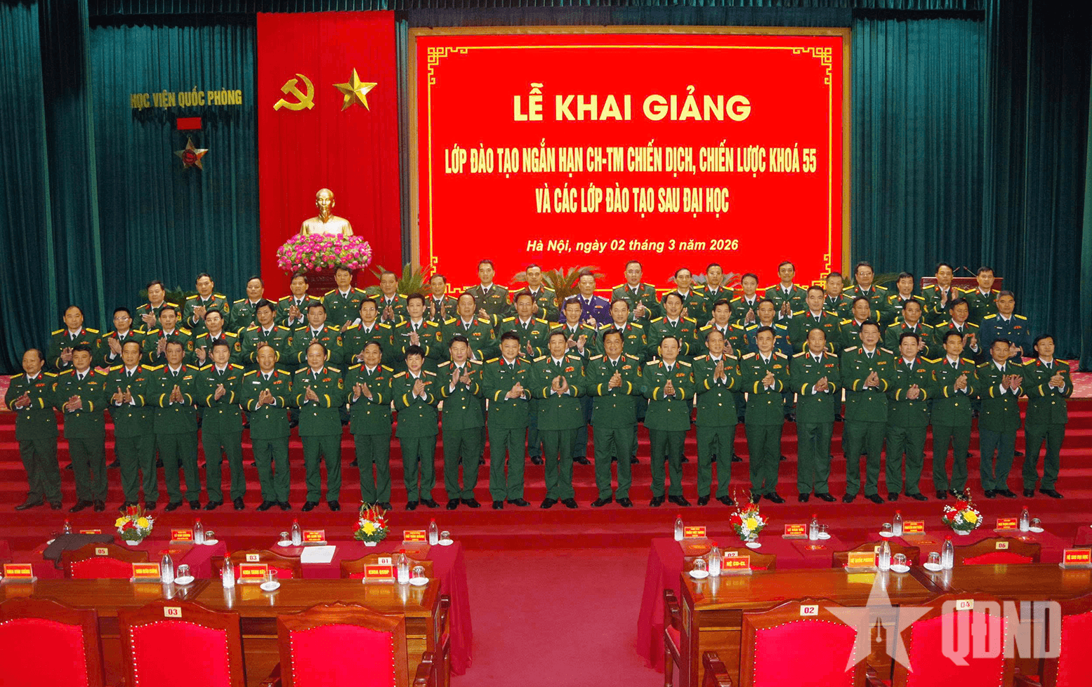 Khai giảng Lớp đào tạo ngắn hạn chỉ huy-tham mưu cấp chiến dịch, chiến lược khóa 55