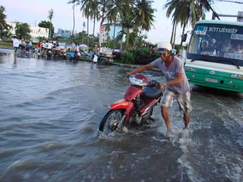 Biến đổi khí hậu gây ngập lụt tại TP Hồ Chí Minh