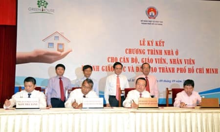 TP Hồ Chí Minh: Ký kết chương trình nhà ở cho cán bộ, giáo viên ngành giáo dục