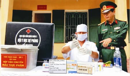 Bộ tiêu chí vệ sinh an toàn thực phẩm ở Quân đoàn 1