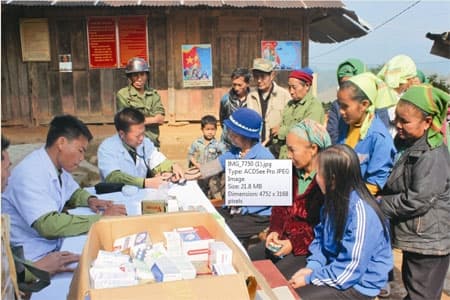 Điểm sáng kết hợp quân dân y trên vùng biên giới
